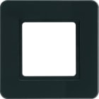 HAGER BOCCHIOTTI - Cornice singola Berker Q.7 vetro nero, per illuminazione