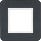 HAGER BOCCHIOTTI - Cornice singola Berker Q.7 antracite velluto, verniciato