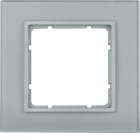 HAGER BOCCHIOTTI - Cornice in vetro singola Berker B.7?vetro alu/alu opaco, verniciato