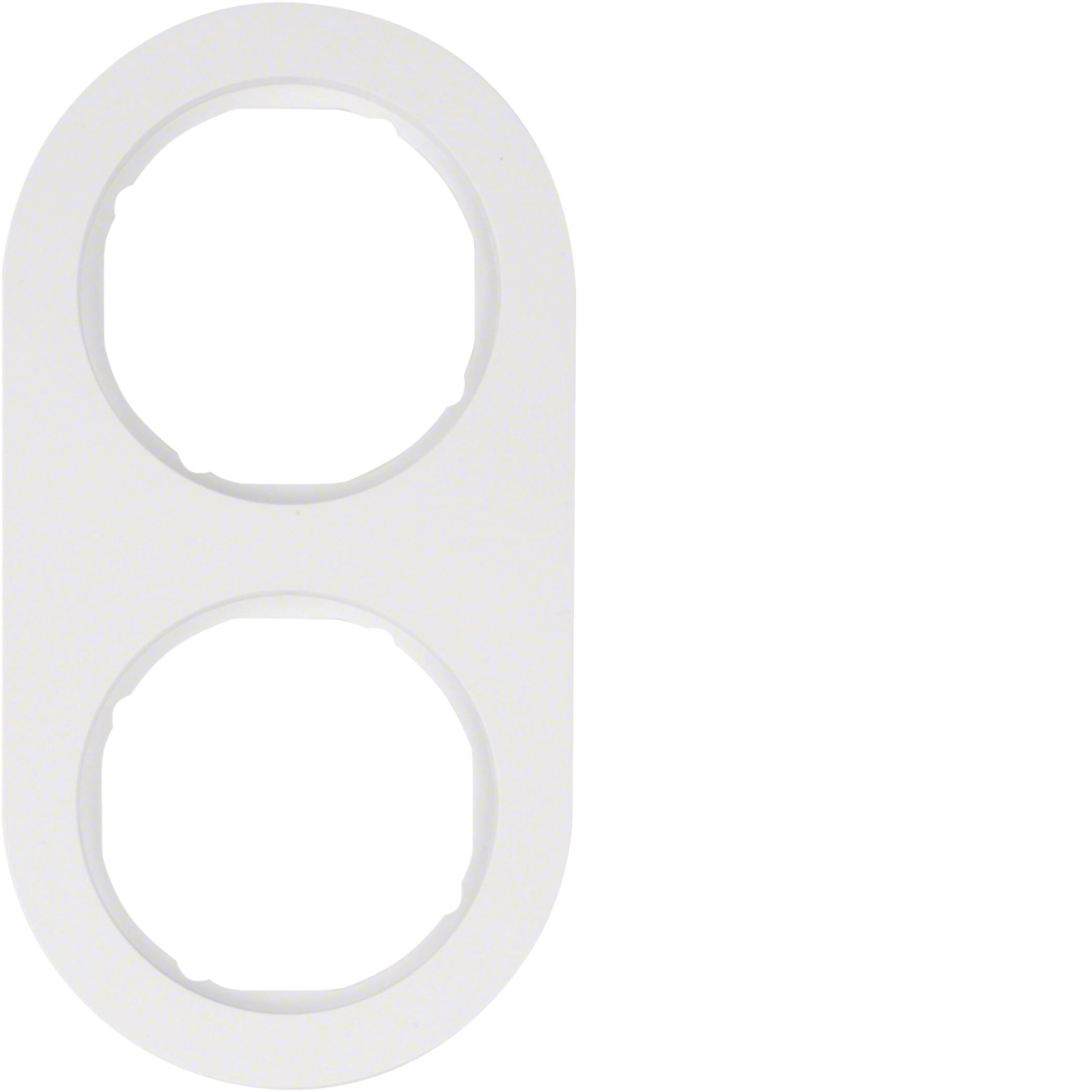 HAGER BOCCHIOTTI - Cornice doppia Serie R.classic bianco polare lucido