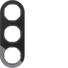 HAGER BOCCHIOTTI - Cornice tripla Serie R.classic?vetro nero