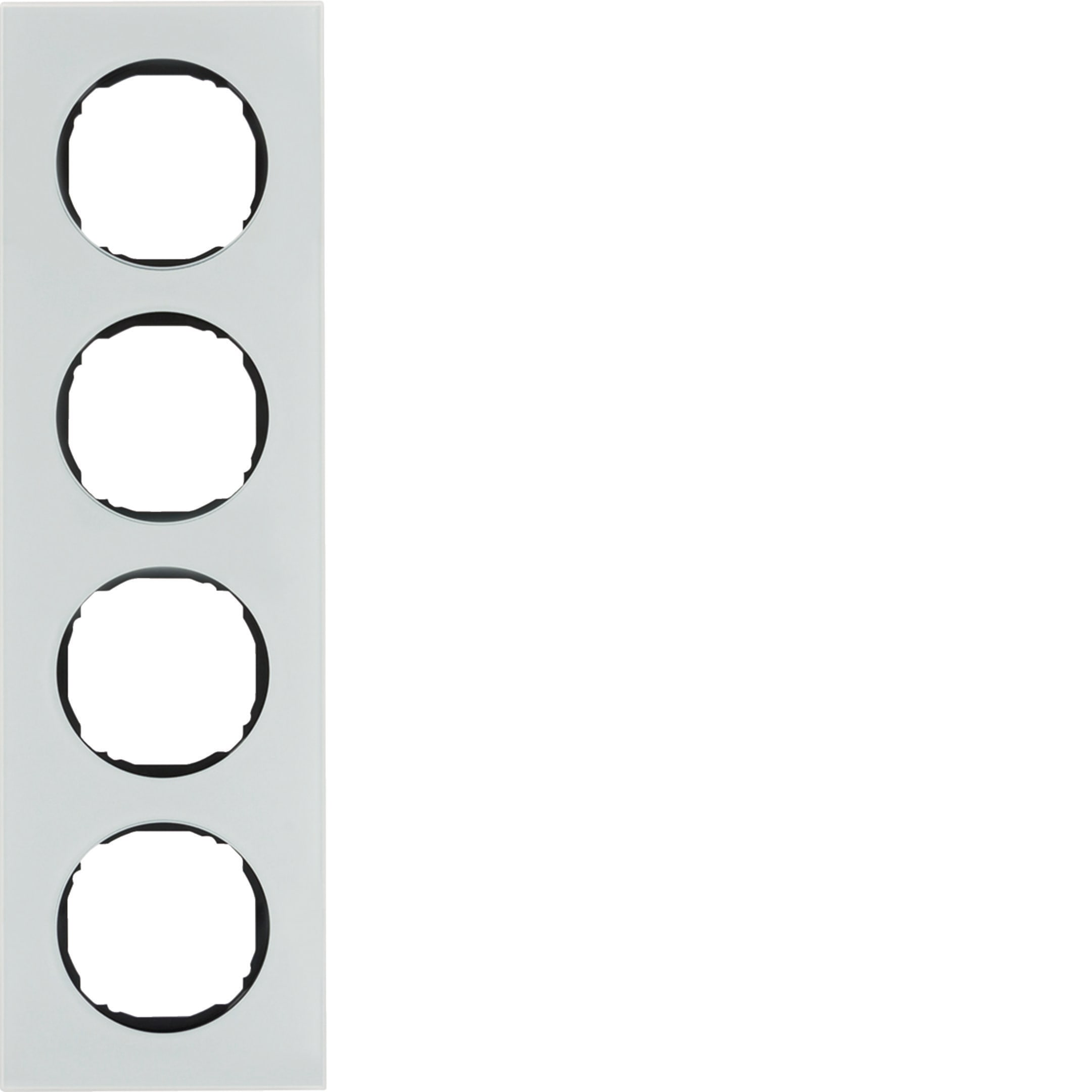 HAGER BOCCHIOTTI - Cornice quadrupla R.8 vetro bianco polare