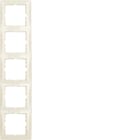 HAGER BOCCHIOTTI - Cornice quintupla Berker S.1 bianco lucido
