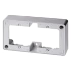 HAGER BOCCHIOTTI - Cornice doppia per montaggio a parete bianco polare lucido