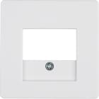 HAGER BOCCHIOTTI - Pezzo centrale con finestra TAE Berker Q.1/Q.3 bianco polare velluto