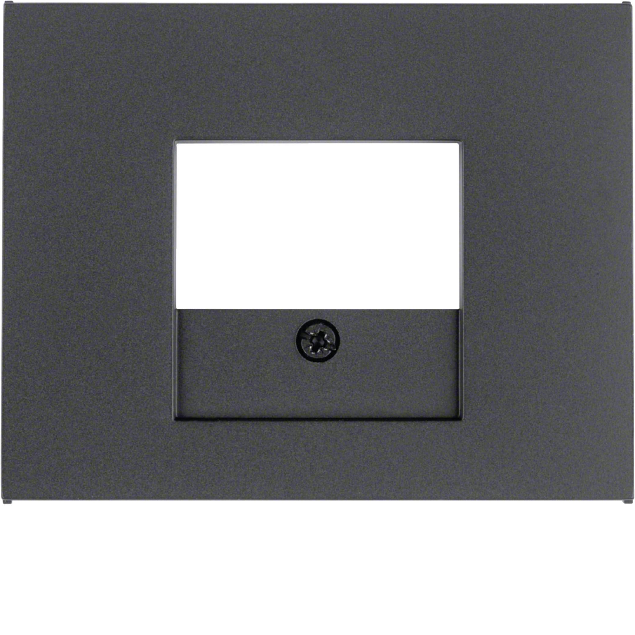 HAGER BOCCHIOTTI - Pezzo centrale con finestra TAE Berker K.1 antracite opaco, verniciato