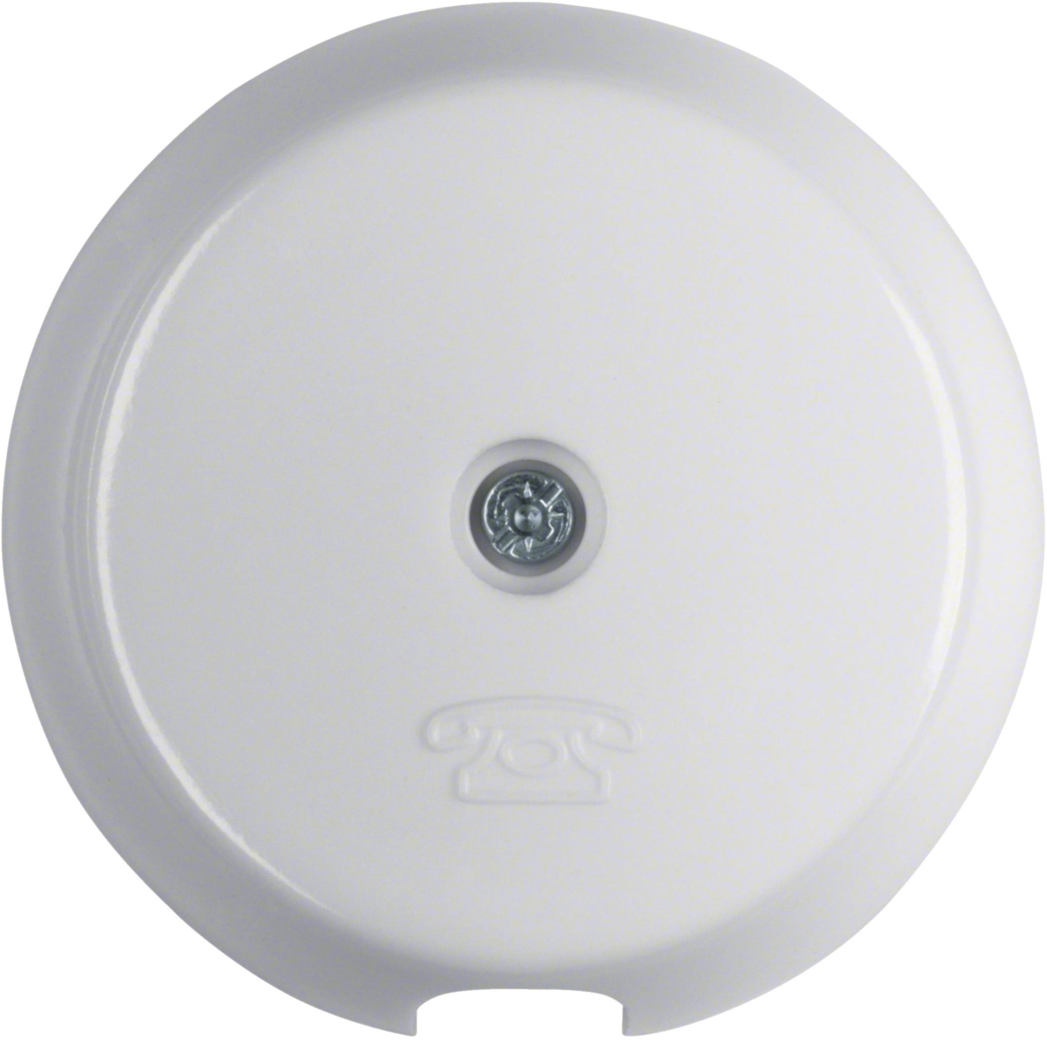 HAGER BOCCHIOTTI - Pezzo centrale per passacavo Serie 1930/Glas bianco polare lucido