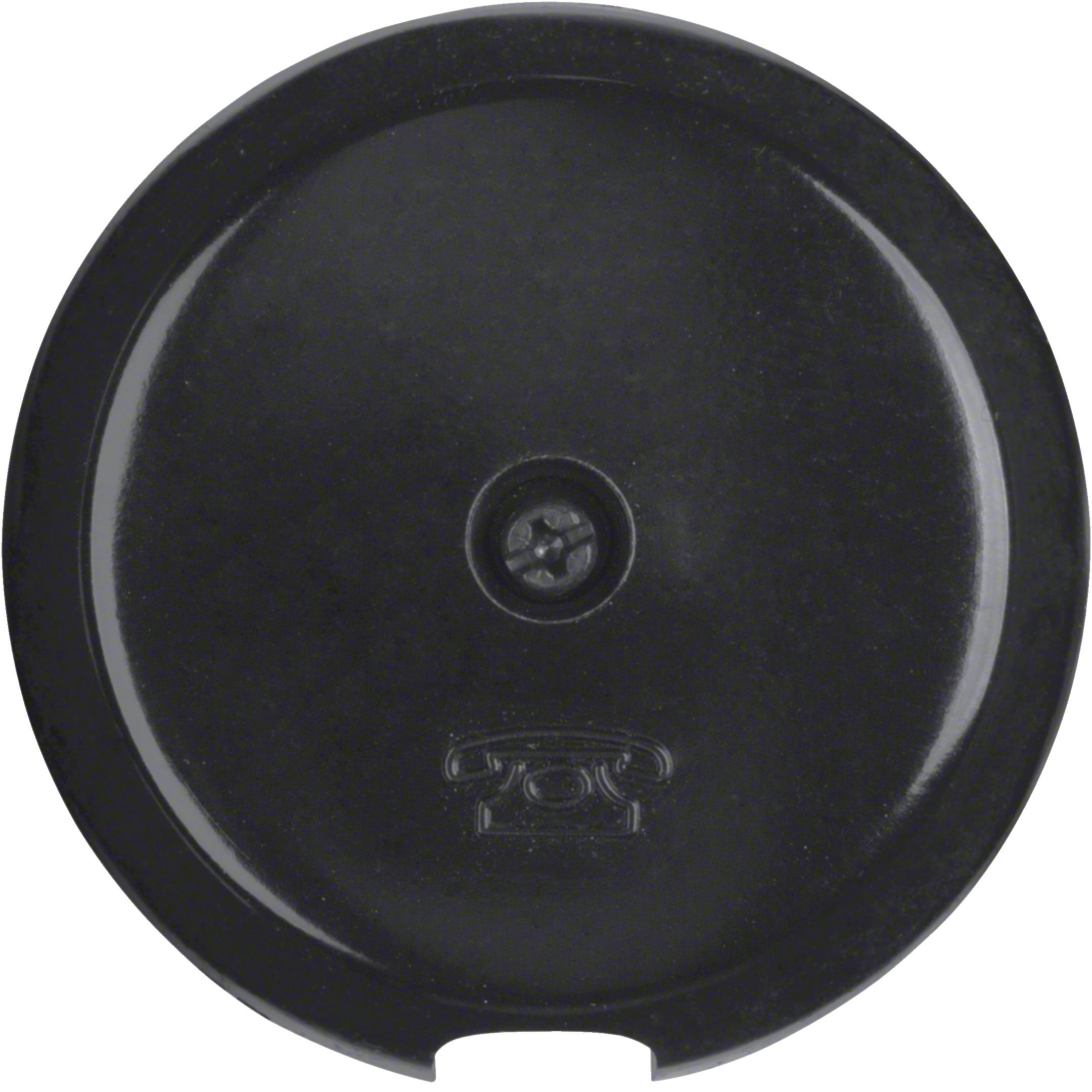 HAGER BOCCHIOTTI - Pezzo centrale per passacavo Serie 1930/Glas/R.classic nero lucido