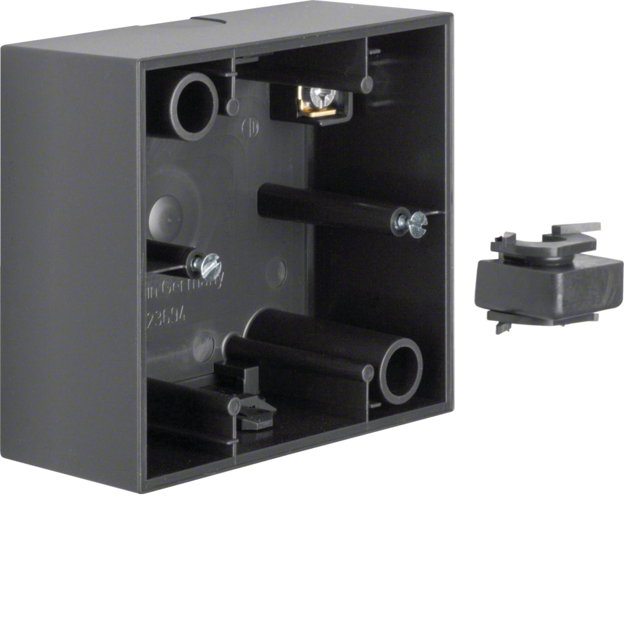 HAGER BOCCHIOTTI - Scatola a parete singola Berker B.3 antracite opaco