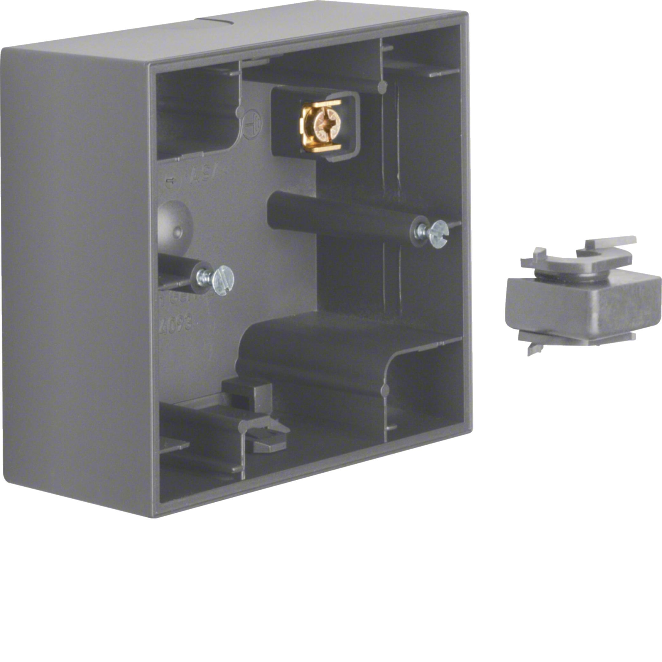 HAGER BOCCHIOTTI - Scatola a parete singola Berker K.1 antracite opaco, verniciato