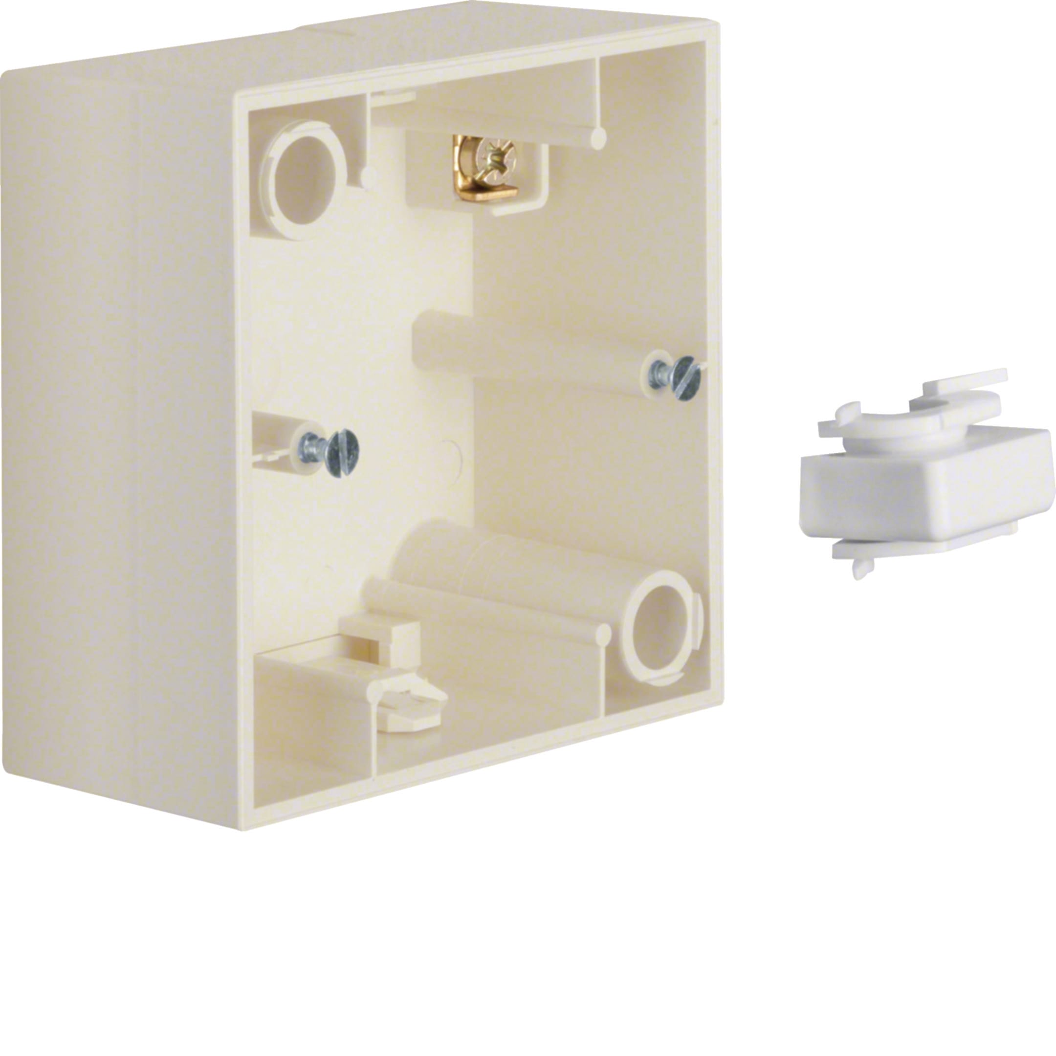 HAGER BOCCHIOTTI - Scatola a parete singola Berker S.1 bianco lucido