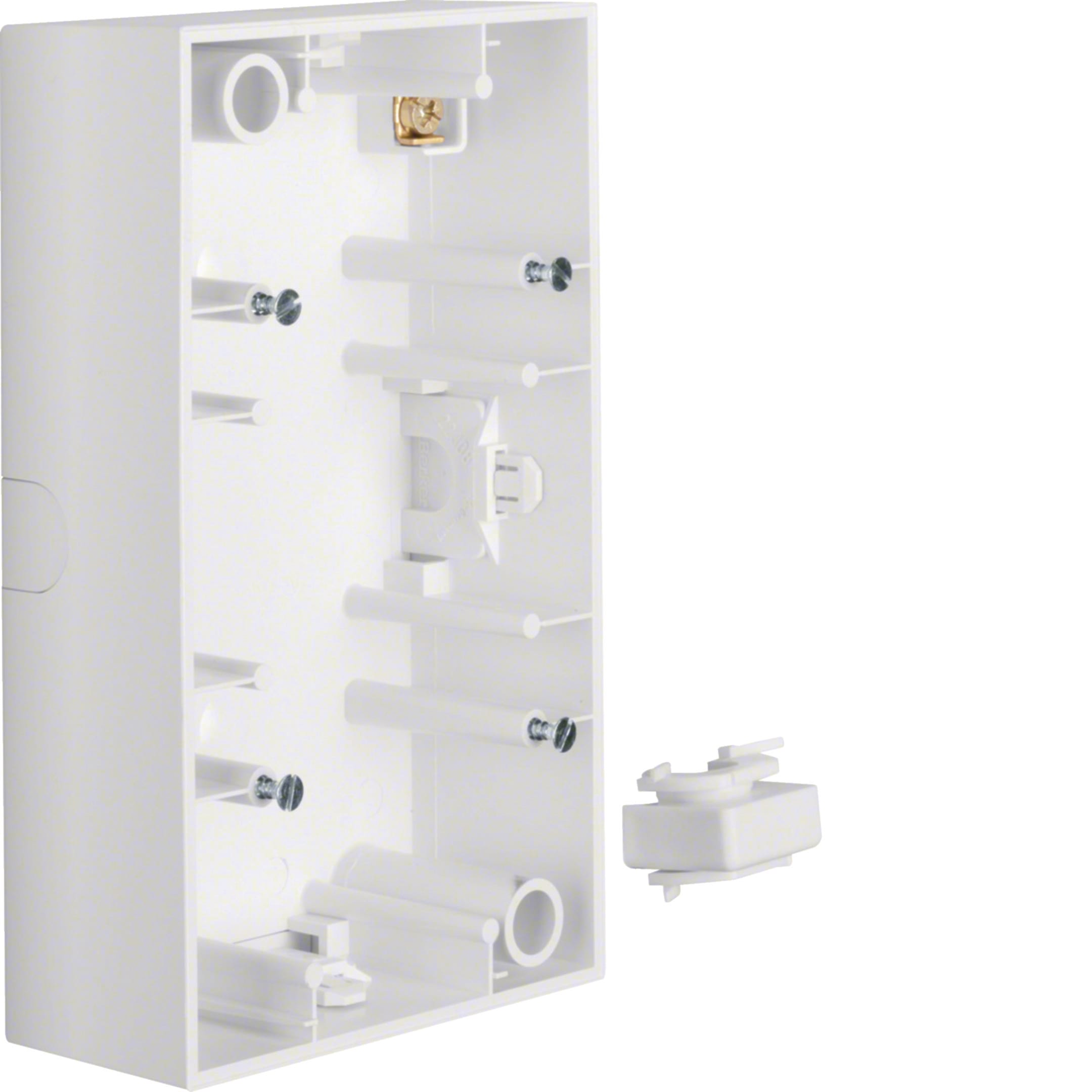 HAGER BOCCHIOTTI - Scatola a parete doppia verticale Berker B.3 bianco polare opaco