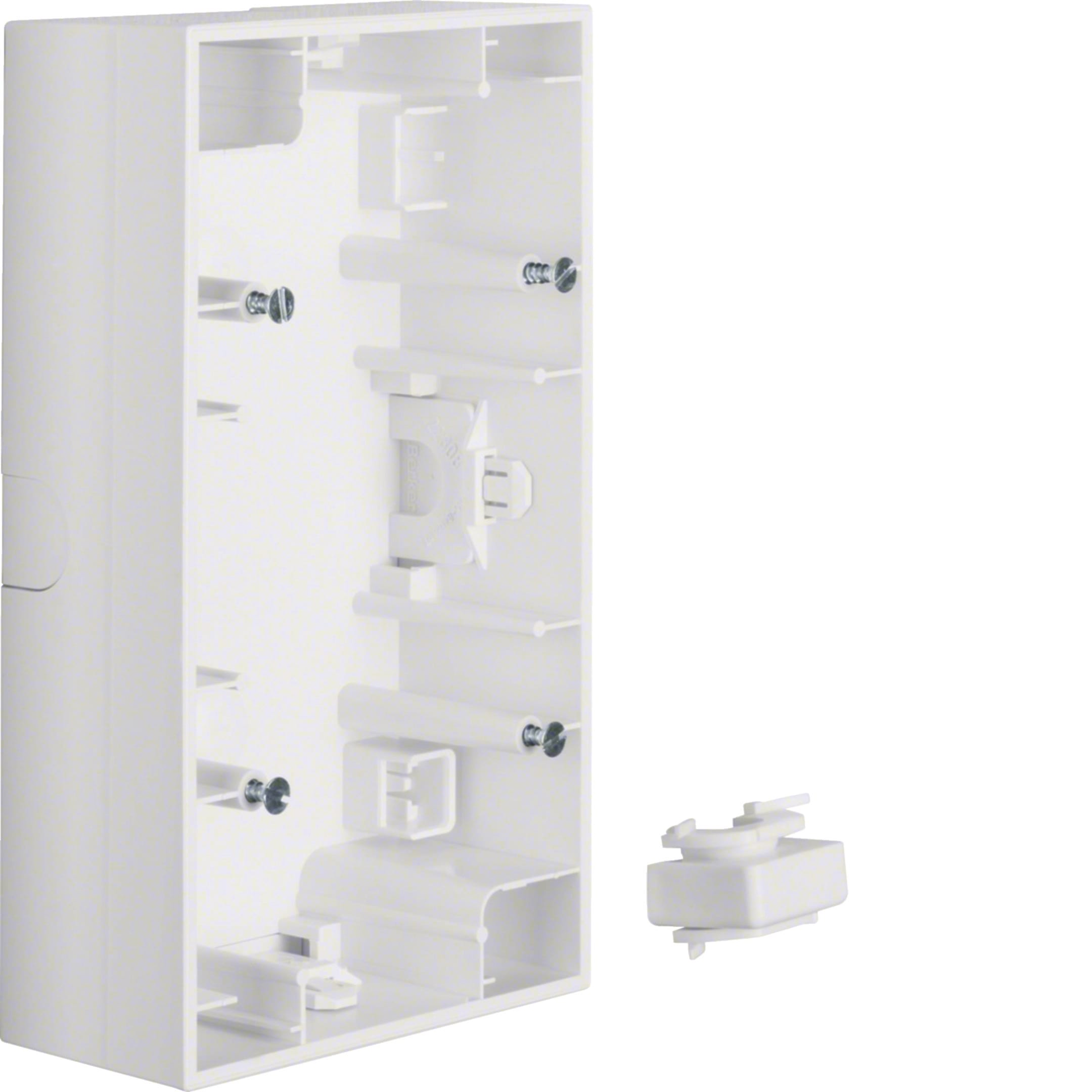 HAGER BOCCHIOTTI - Scatola a parete doppia verticale Berker K.1 bianco polare lucido