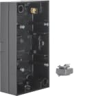 HAGER BOCCHIOTTI - Scatola a parete doppia Berker R.3 nero lucido