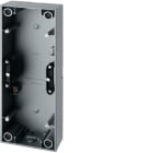 HAGER BOCCHIOTTI - Scatola a parete tripla Berker S.1 / Q.3 alu opaco