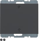 HAGER BOCCHIOTTI - Inserto cieco con pezzo c.le , avvitabile Berker K.1 antracite opaco, vernic.