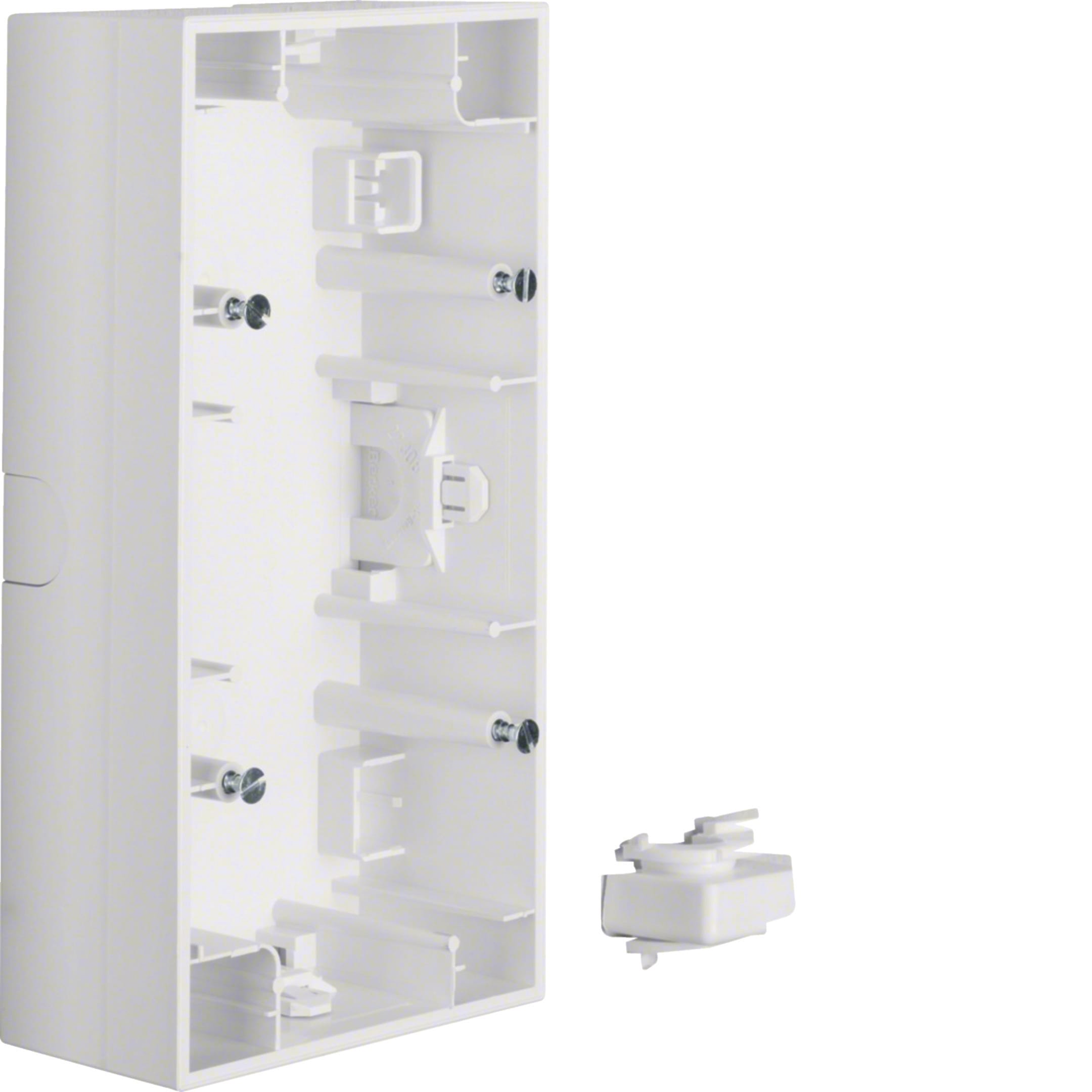 HAGER BOCCHIOTTI - Scatola a parete doppia orizzontale Berker K.1 bianco polare lucido