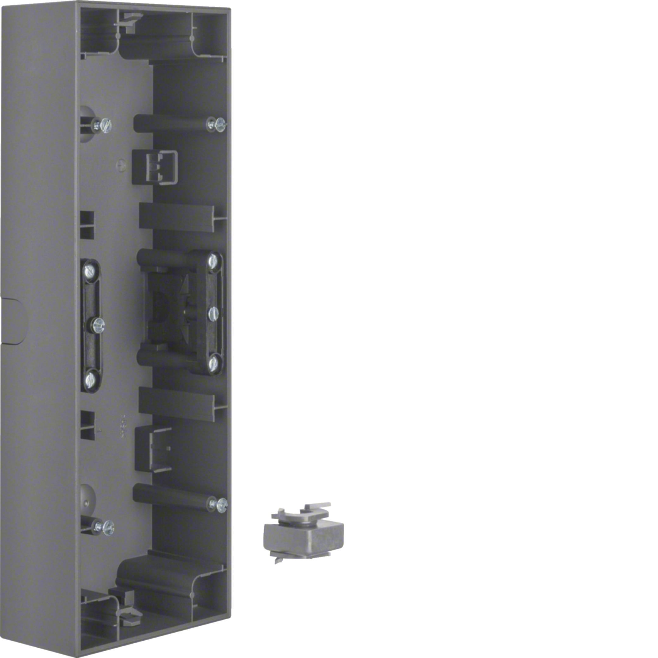 HAGER BOCCHIOTTI - Scatola a parete tripla orizzontale Berker K.1 antracite opaco, verniciato