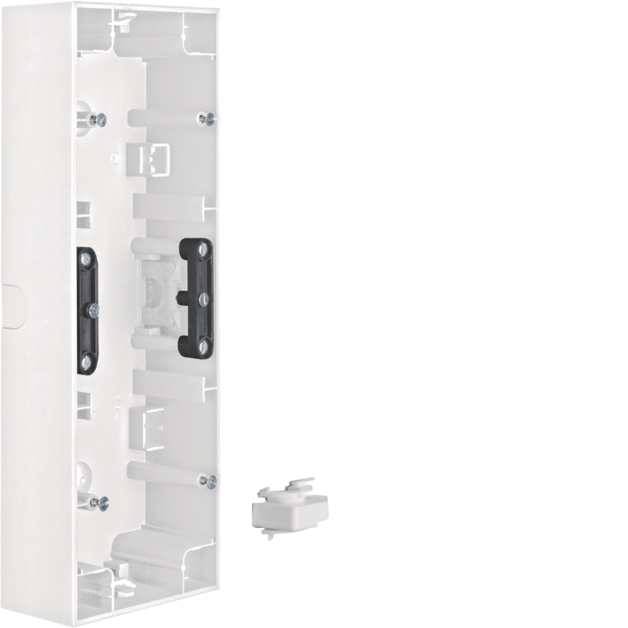 HAGER BOCCHIOTTI - Scatola a parete tripla orizzontale Berker K.1 bianco polare lucido