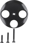 HAGER BOCCHIOTTI - Pezzo centrale per presa TV tripla Serie 1930/Glas/R.classic nero lucido
