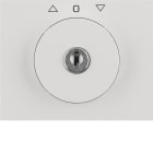 HAGER BOCCHIOTTI - Pezzo c.le serratura x commut. veneziane chiave estr. in pos. 0 K.1 bianco pol.