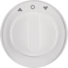 HAGER BOCCHIOTTI - Pezzo centrale con manopola x Commut. a manopola x venez., R.1/R.3 bianco polare