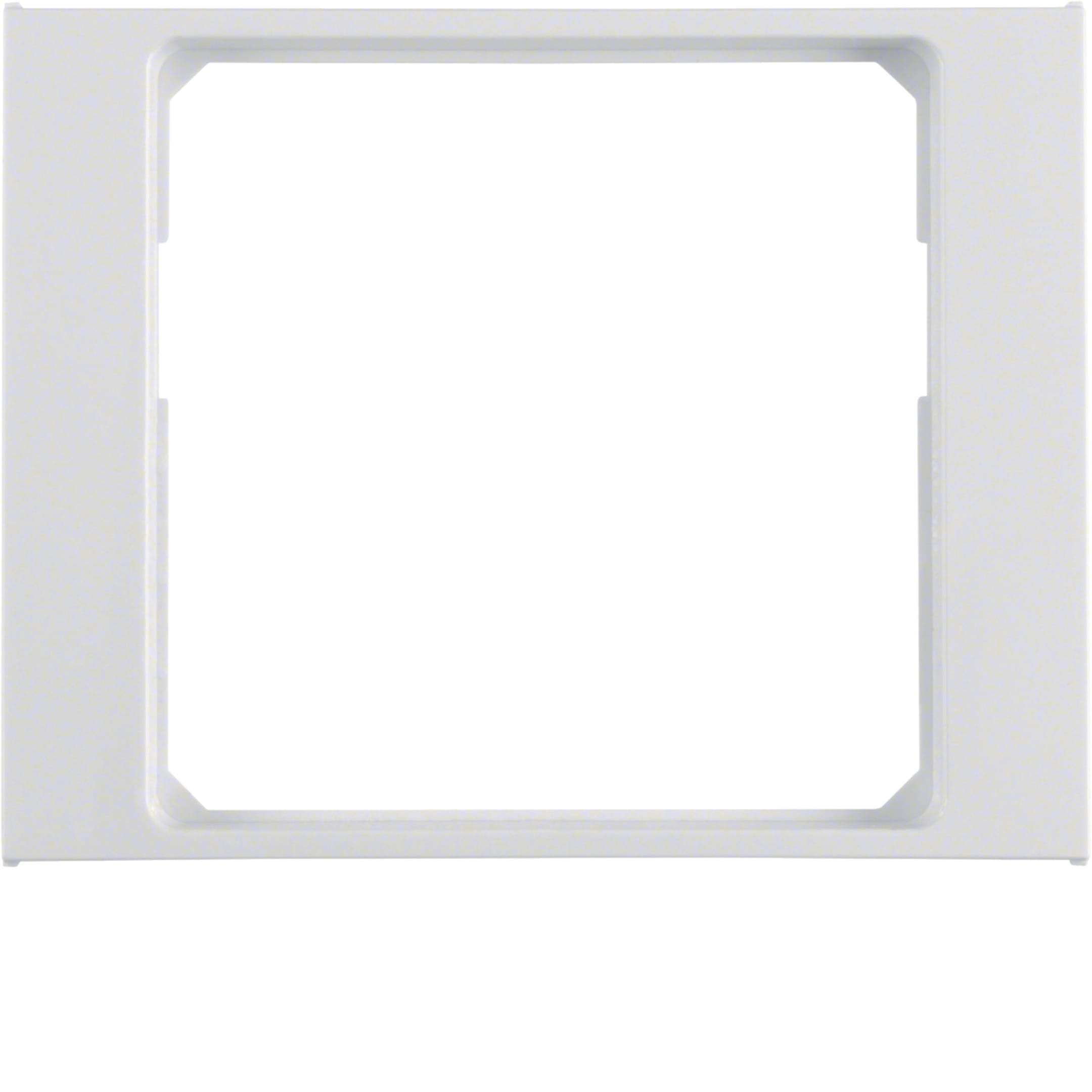 HAGER BOCCHIOTTI - Anello adattatore per pezzo centrale 50 x 50 mm Berker K.1 bianco polare lucido