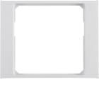 HAGER BOCCHIOTTI - Anello adattatore per pezzo centrale 50 x 50 mm Berker K.1 bianco polare lucido