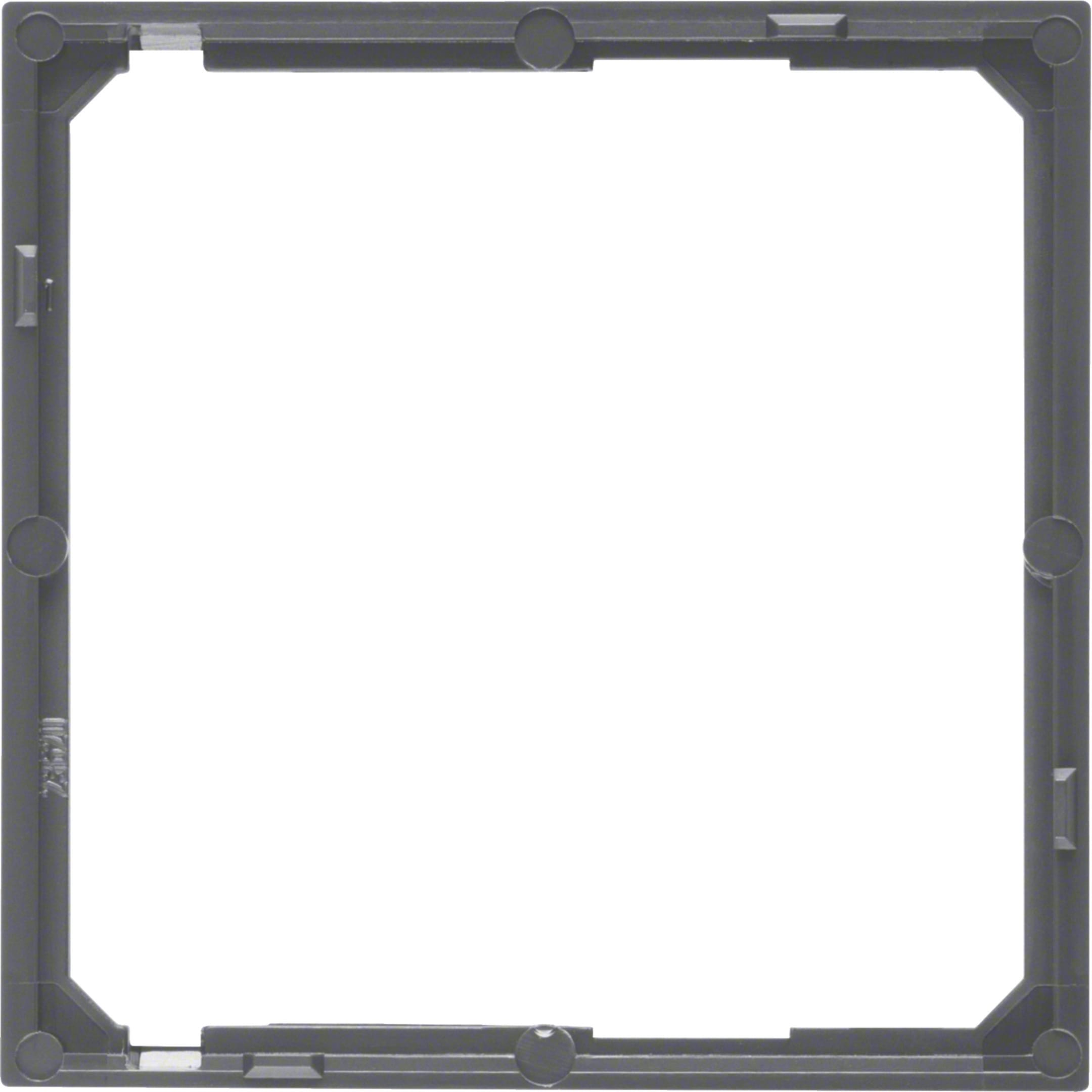 HAGER BOCCHIOTTI - Anello intermedio per mascherina centrale Berker B.3/B.7 antracite opaco