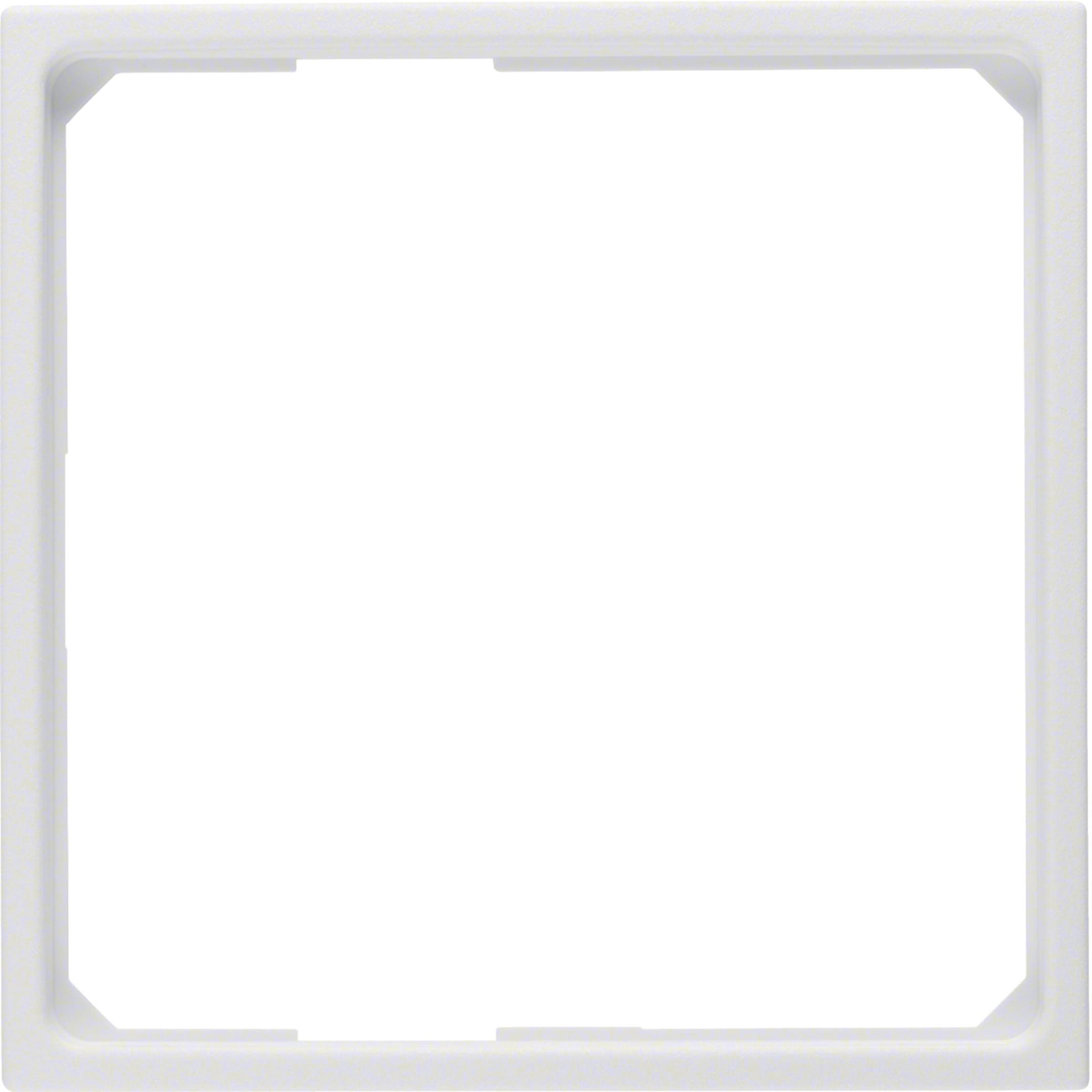 HAGER BOCCHIOTTI - Anello adattatore per pezzo centrale 50 x 50 mm S.1/B.3/B.7 bianco polare opaco