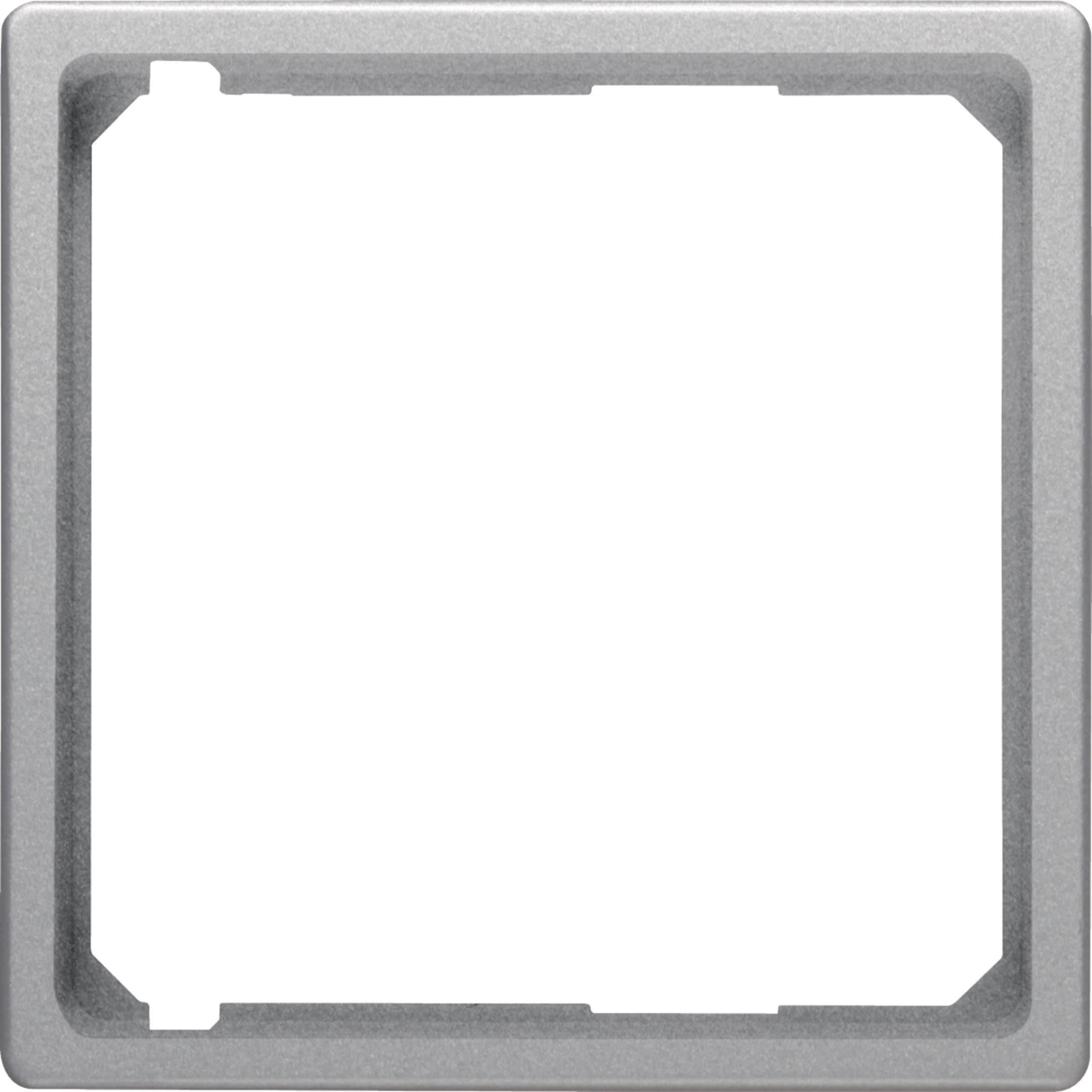 HAGER BOCCHIOTTI - Anello intermedio x mascherina centrale Berker Q.1/Q.3 alu velluto, verniciato