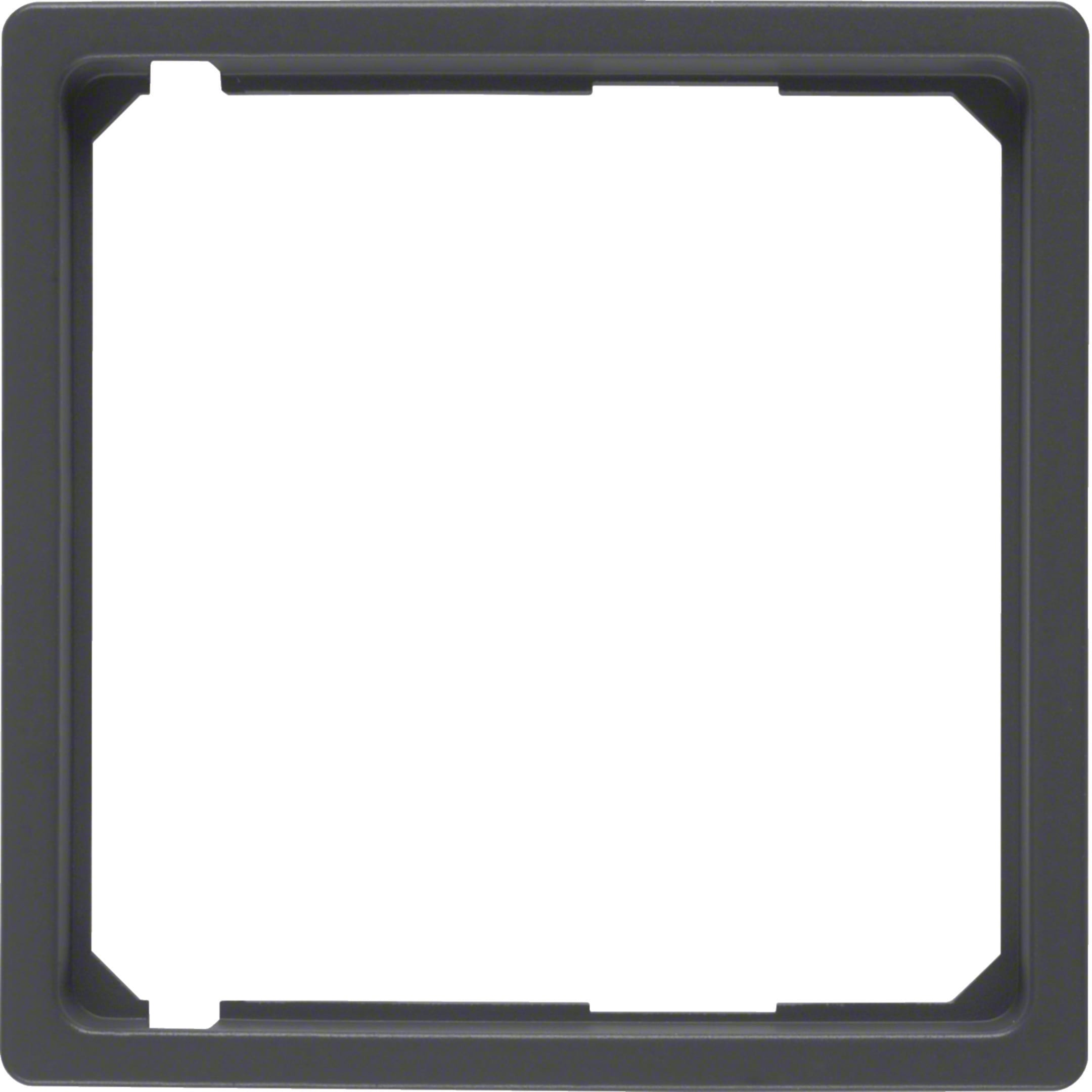 HAGER BOCCHIOTTI - Anello intermedio per mascherina centrale Q.1/Q.3 antracite velluto, verniciato