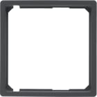 HAGER BOCCHIOTTI - Anello intermedio per mascherina centrale Q.1/Q.3 antracite velluto, verniciato