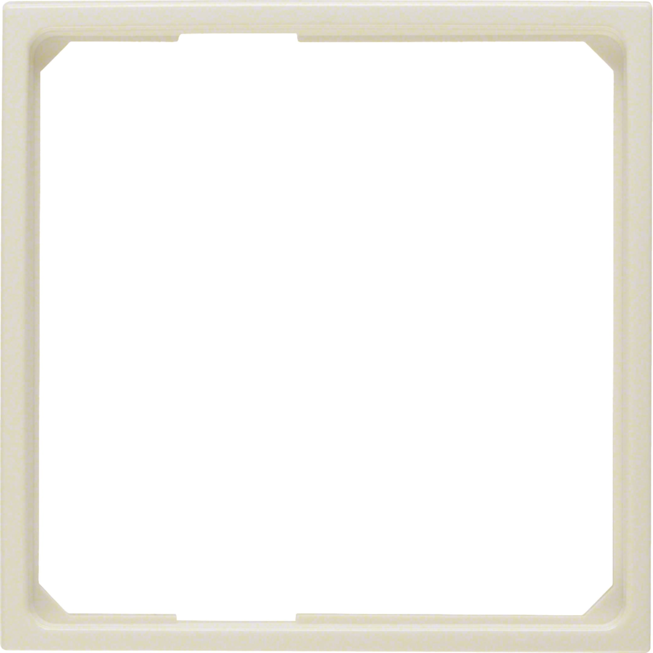 HAGER BOCCHIOTTI - Anello adattatore per pezzo centrale 50 x 50 mm Berker S.1 bianco lucido