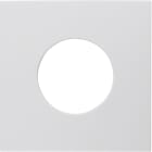 HAGER BOCCHIOTTI - Pezzo centrale per pulsante/spia luminosa E10 S.1/B.3/B.7 bianco polare lucido