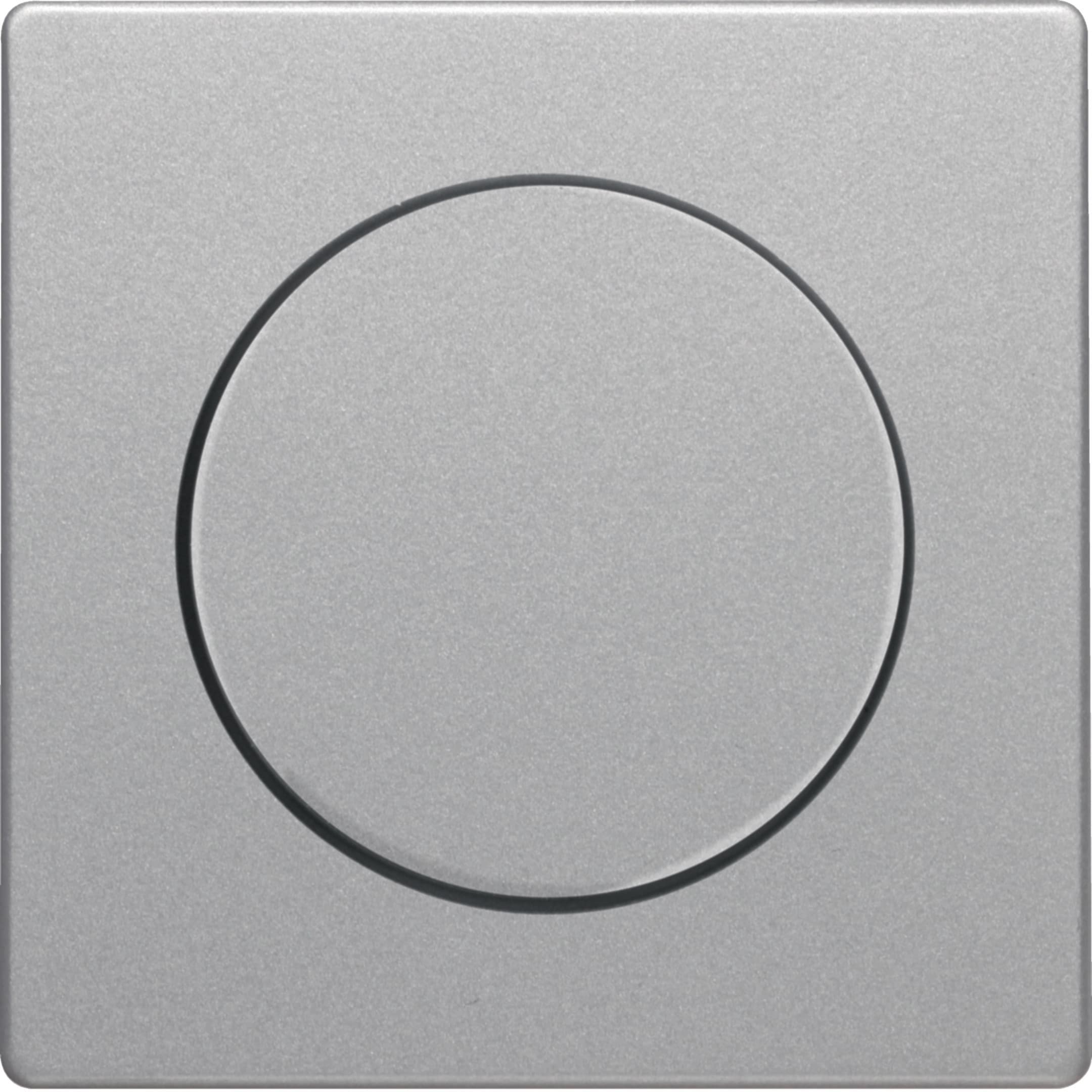 HAGER BOCCHIOTTI - Pezzo c.le x dimmer manopola/potenziom. a rotaz. Serie Q.1/Q.3 alu vellut, vern.