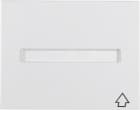 HAGER BOCCHIOTTI - Anello intermedio + coperch x masch./pezzo c.le 50 x 50 mm K.1 bianco pol. Luc.