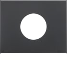 HAGER BOCCHIOTTI - Pezzo centrale per pulsante/spia luminosa E10 K.1 antracite opaco, verniciato