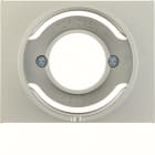 HAGER BOCCHIOTTI - Pezzo centrale per spia luminosa E14 Berker K.5 acciaio inox opaco, verniciato