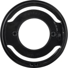 HAGER BOCCHIOTTI - Pezzo centrale per spia luminosa E14 Berker R.1/R.3 nero lucido