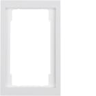 HAGER BOCCHIOTTI - Cornice doppia per montaggio verticale Berker K.1 bianco polare lucido