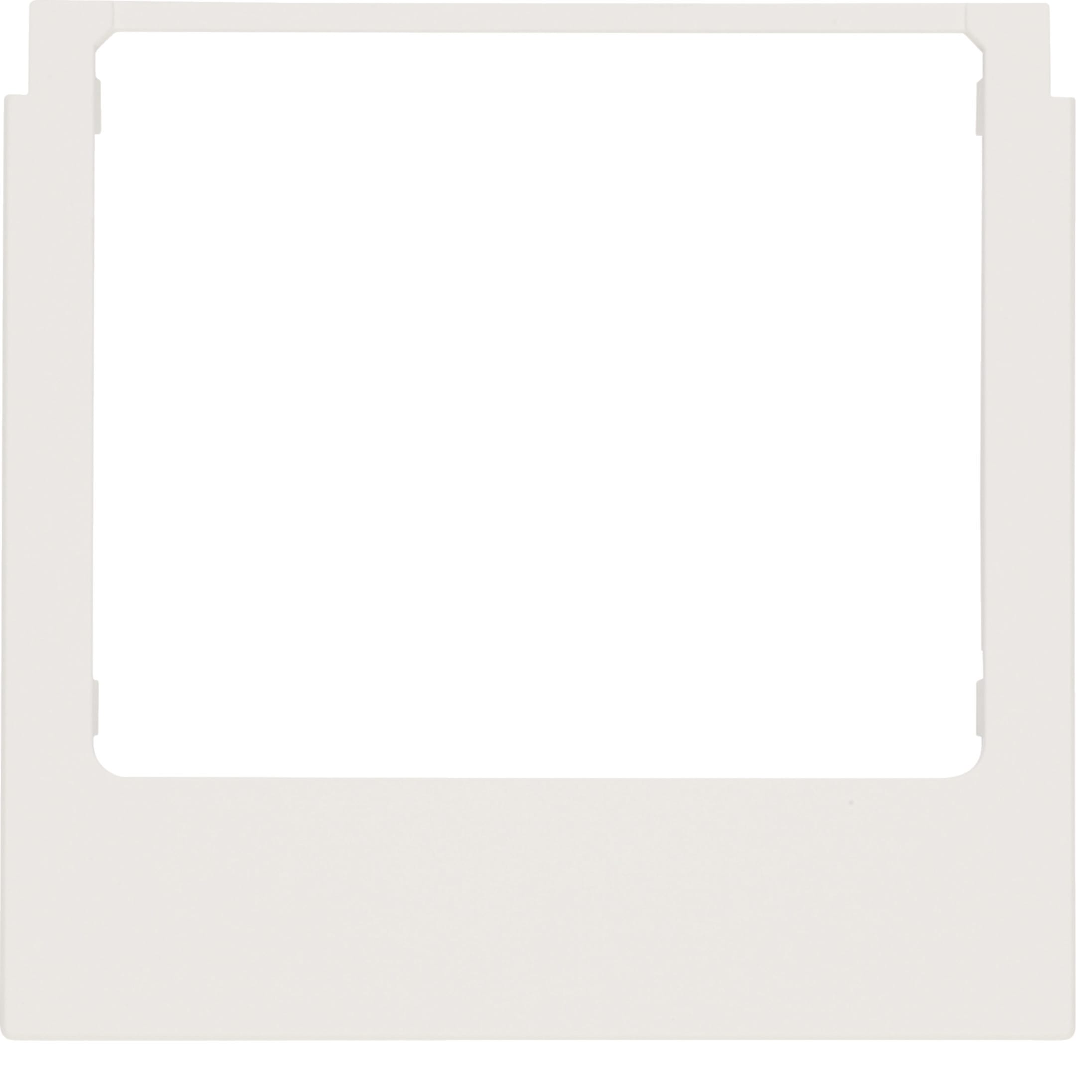 HAGER BOCCHIOTTI - Cornice design angolare accessorio bianco polare opaco