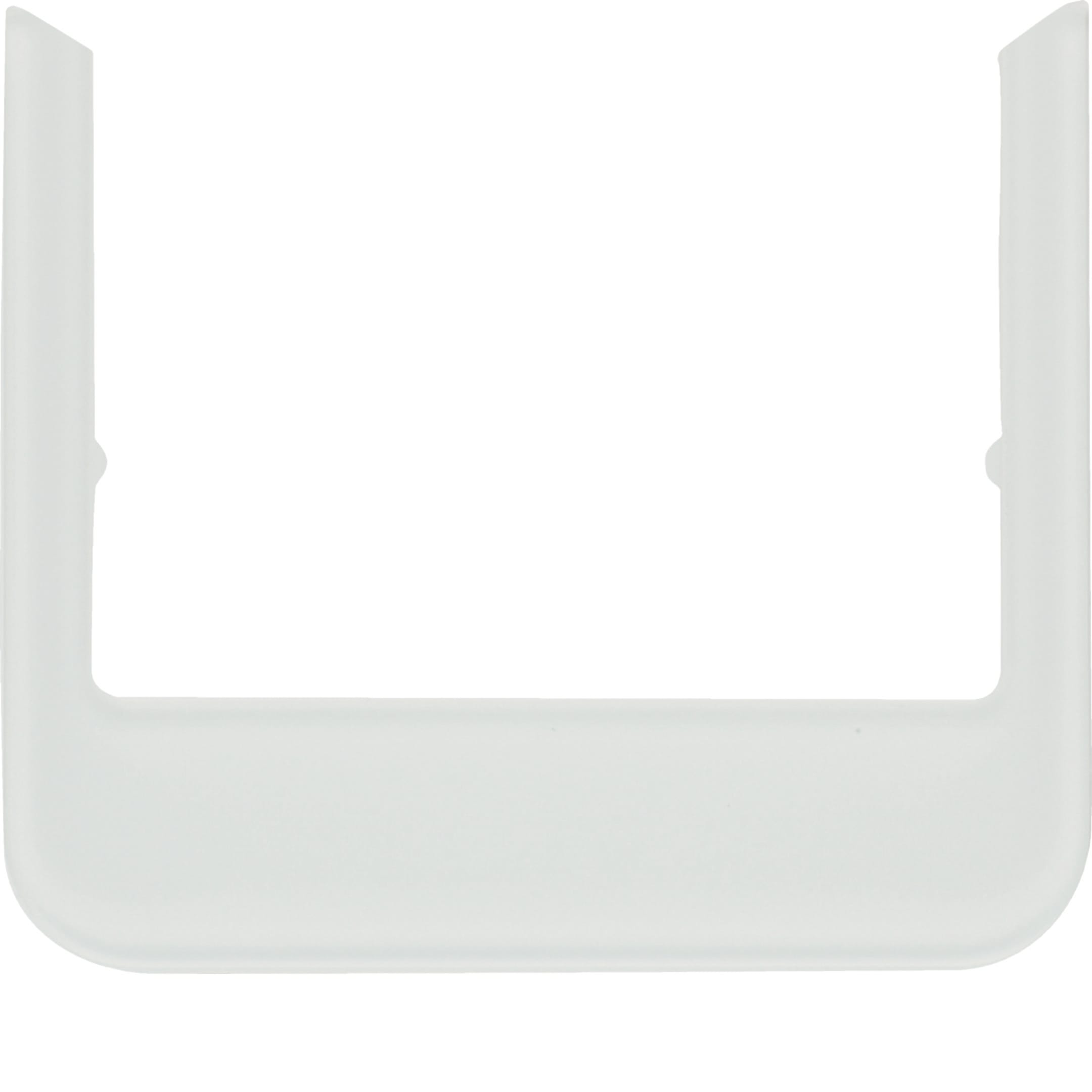 HAGER BOCCHIOTTI - Cornice design rotonda accessorio vetro bianco polare