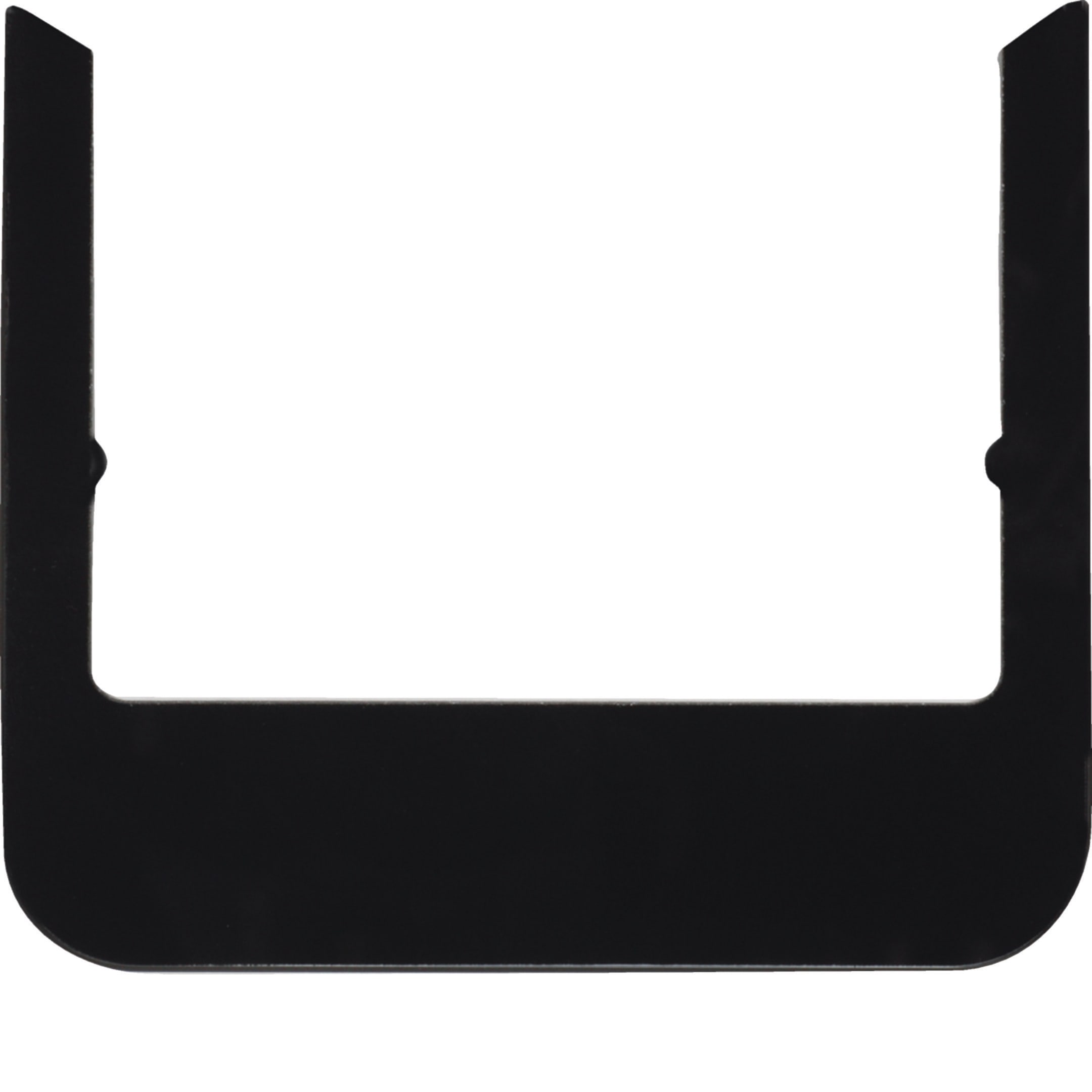 HAGER BOCCHIOTTI - Cornice design rotonda accessorio vetro nero