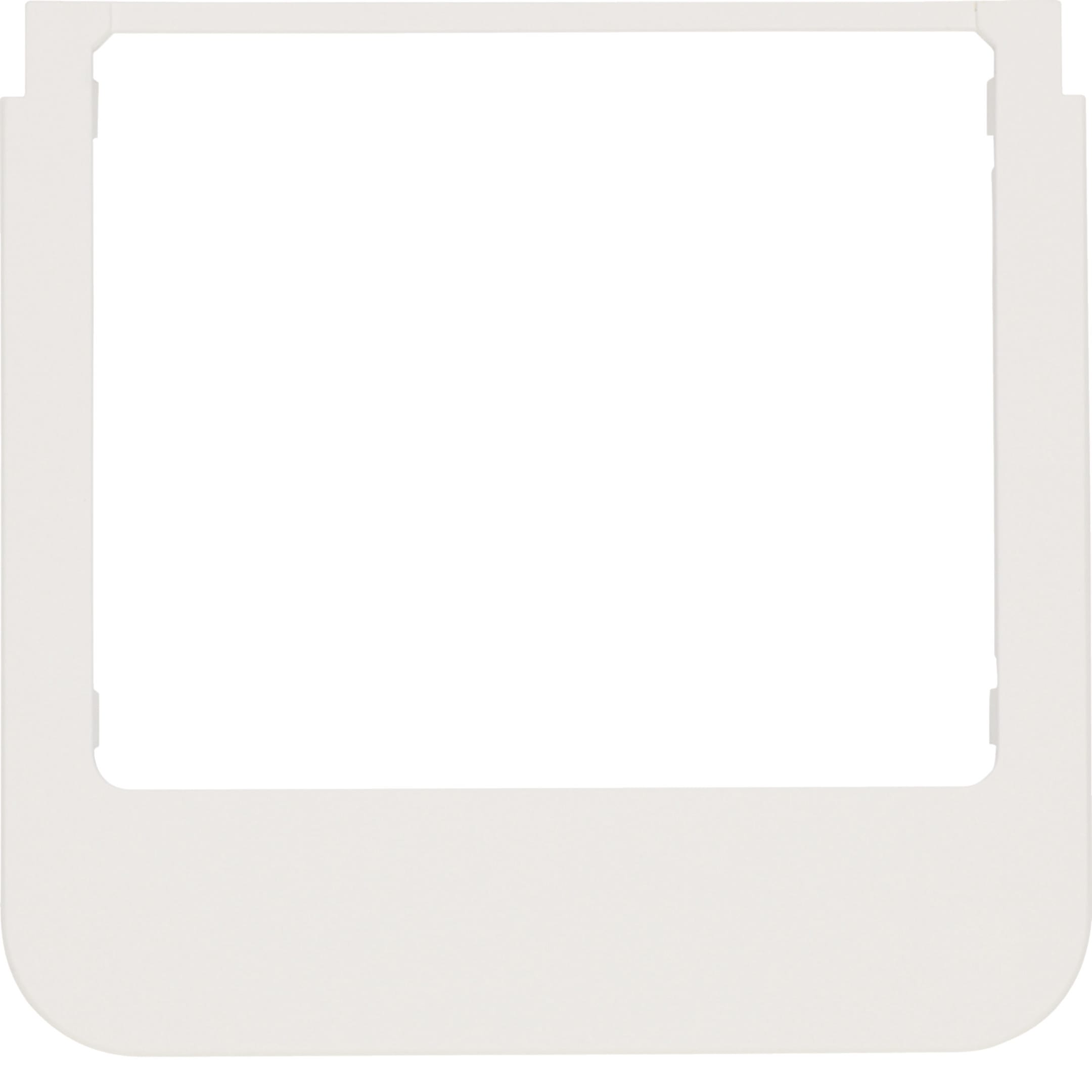 HAGER BOCCHIOTTI - Cornice design rotonda accessorio bianco polare opaco