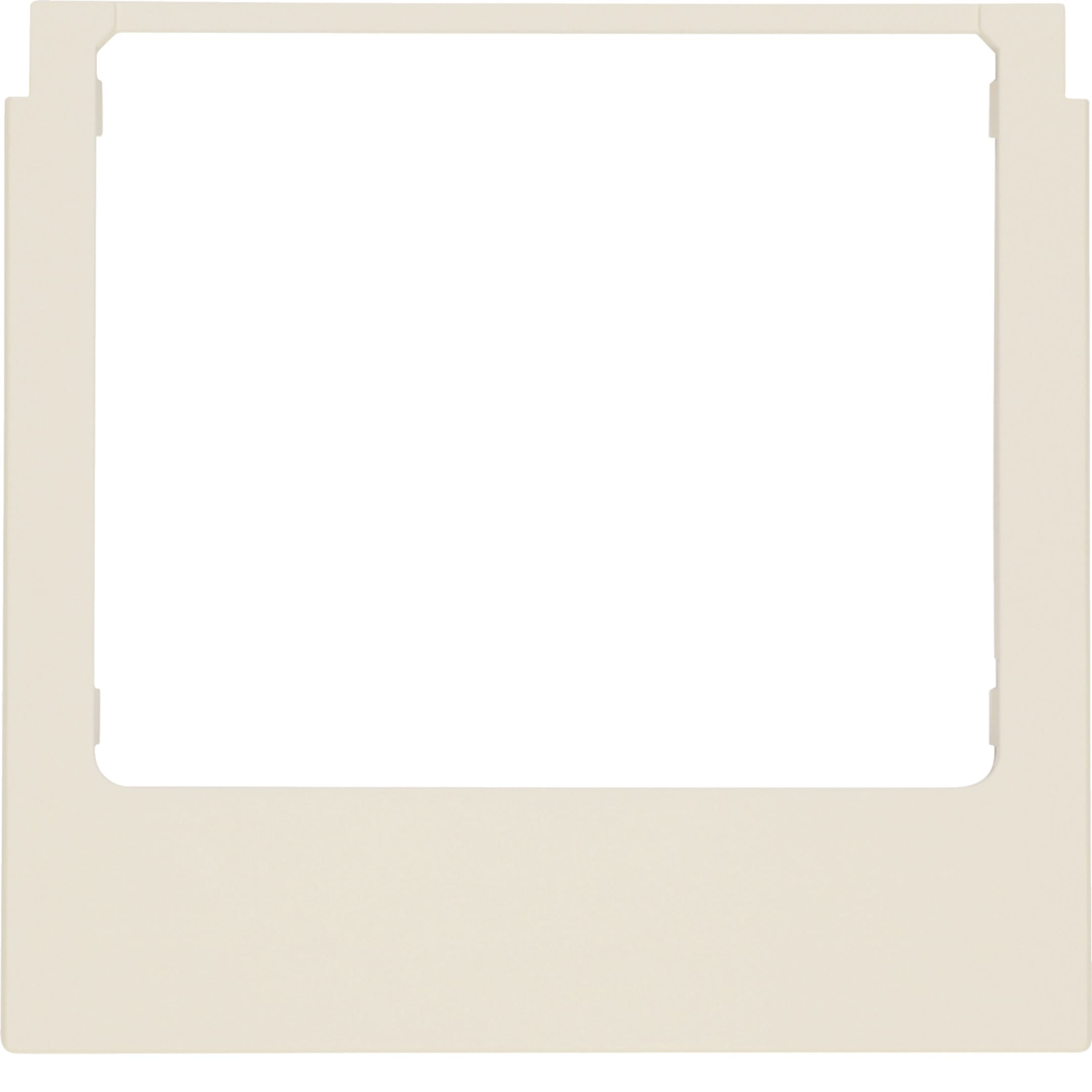 HAGER BOCCHIOTTI - Cornice design angolare accessorio bianco opaco