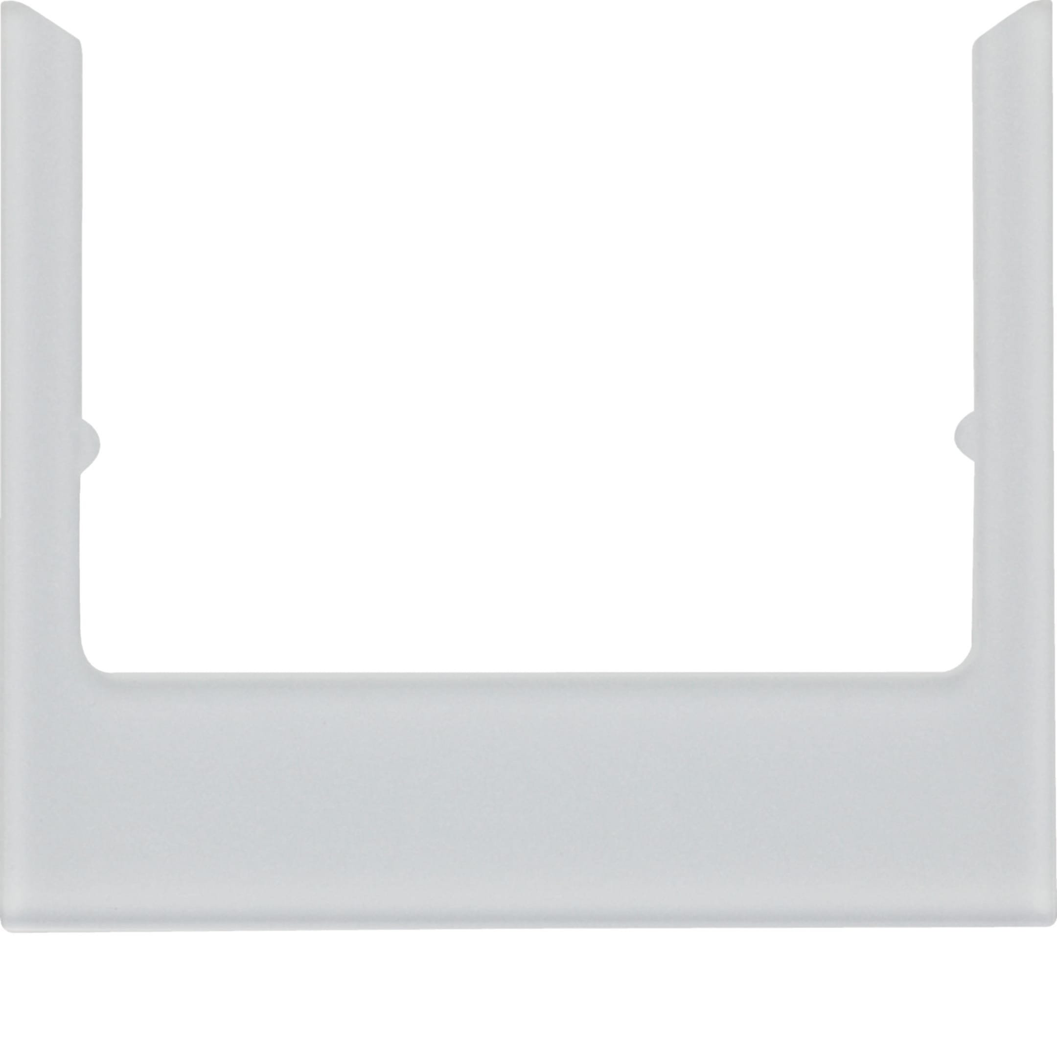 HAGER BOCCHIOTTI - Cornice design angolare accessorio vetro alu