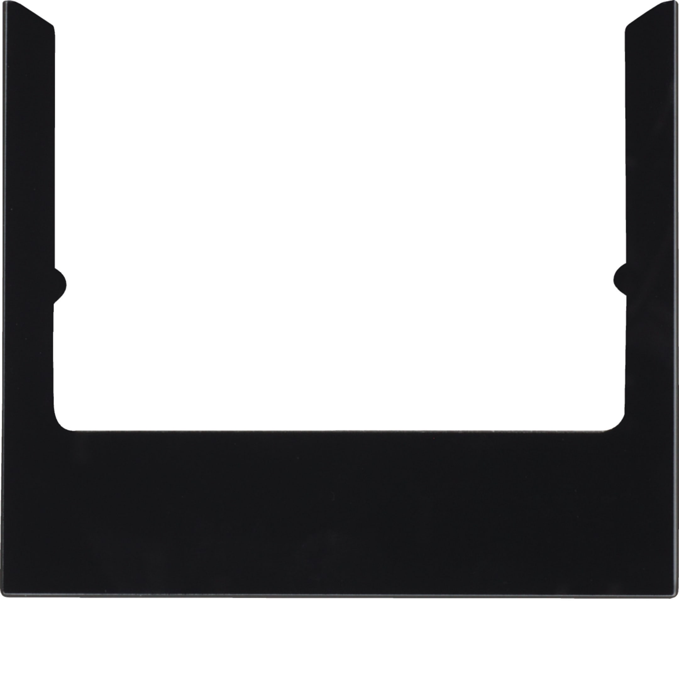 HAGER BOCCHIOTTI - Cornice design angolare accessorio vetro nero