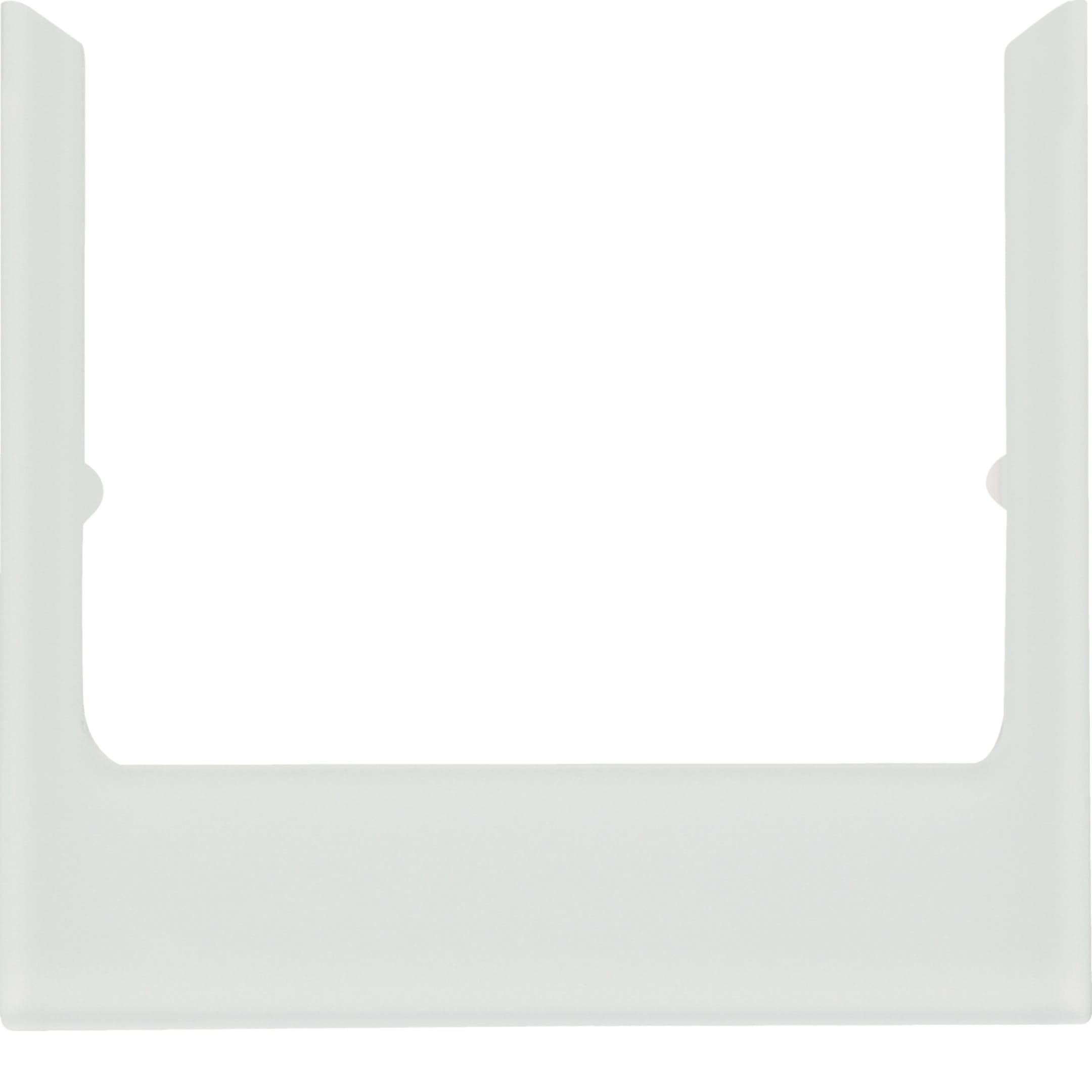 HAGER BOCCHIOTTI - Cornice design angolare accessorio vetro bianco polare