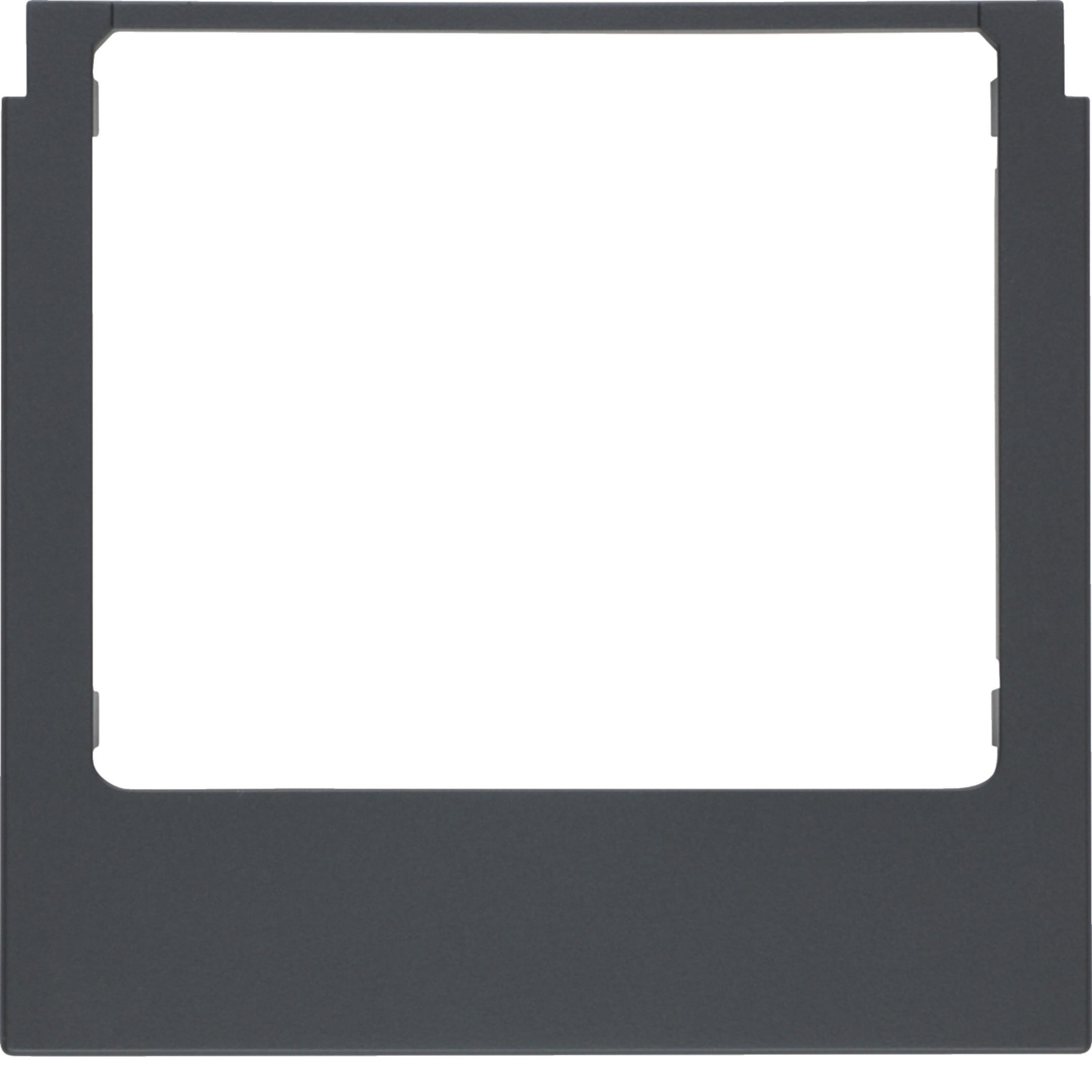 HAGER BOCCHIOTTI - Cornice design angolare accessorio antracite opaco